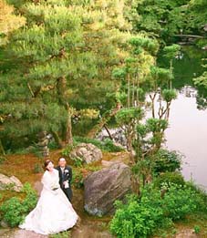白沙村荘 貸切ガーデンウェディングnoanoa ノアノア での結婚式披露宴 京都ロケーション写真撮影